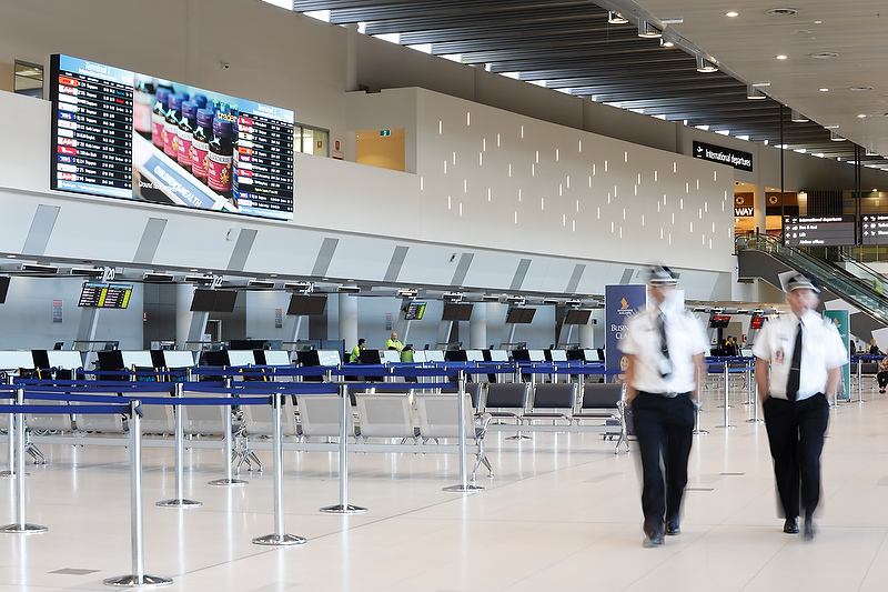 Virgin Perth Terminal 1 - New Display Boards