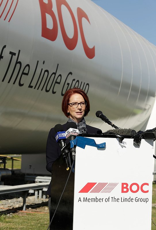 Julia Gillard at BOC Gas Australia