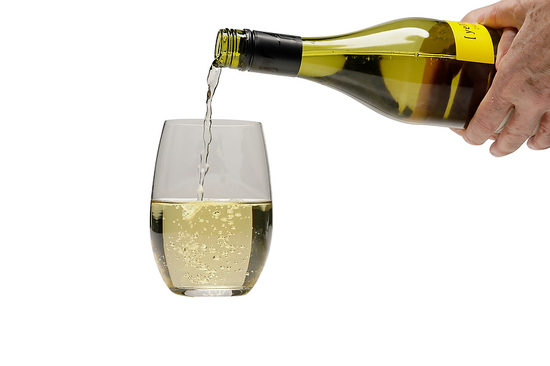 Product Photography - Glassware with Wine Bottle